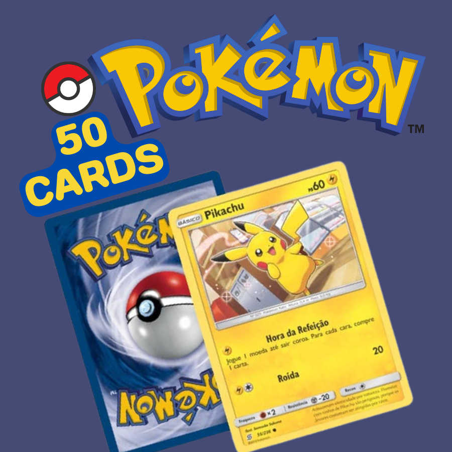 Cartas Douradas Pokémon - 20 Peças - GigaDeal