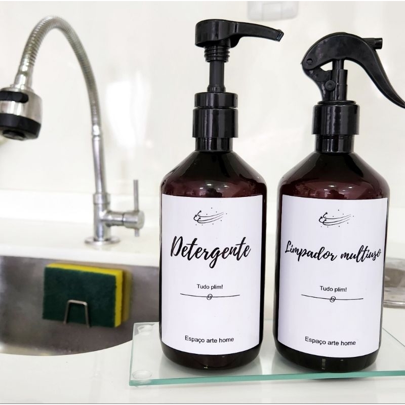 Kit para pia da cozinha - porta detergente - dispenser detergente -cozinha