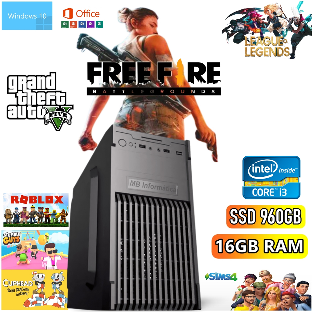 Cpu Gamer Gta5 /free Fire /roblox Garantia E Suporte Total