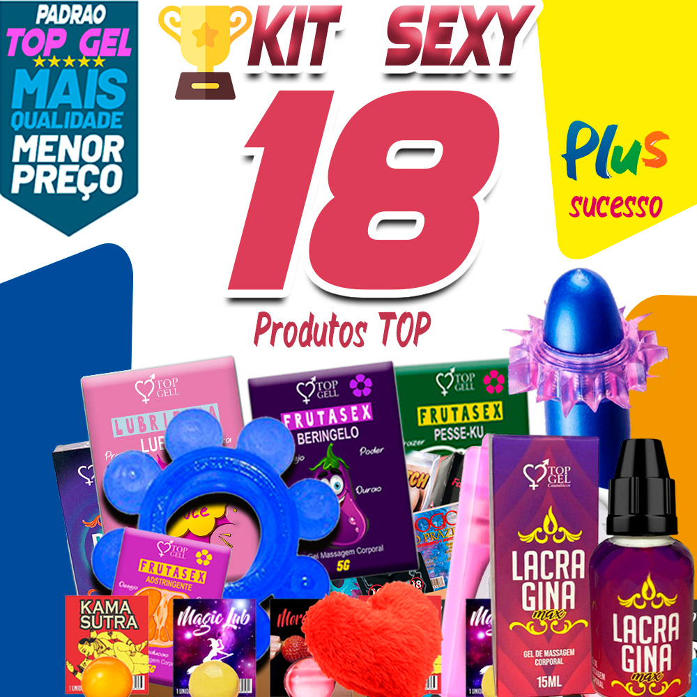 Kit Produtos Sex Shop 18 Itens Eróticos E Sexy Max Start Lubrificante Intimo E Brinquedos 3237