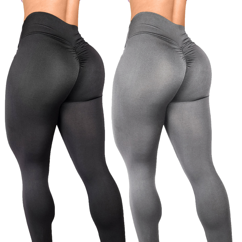 Kit 2 Calças Legging Levanta Bumbum PODE ESCOLHER COR