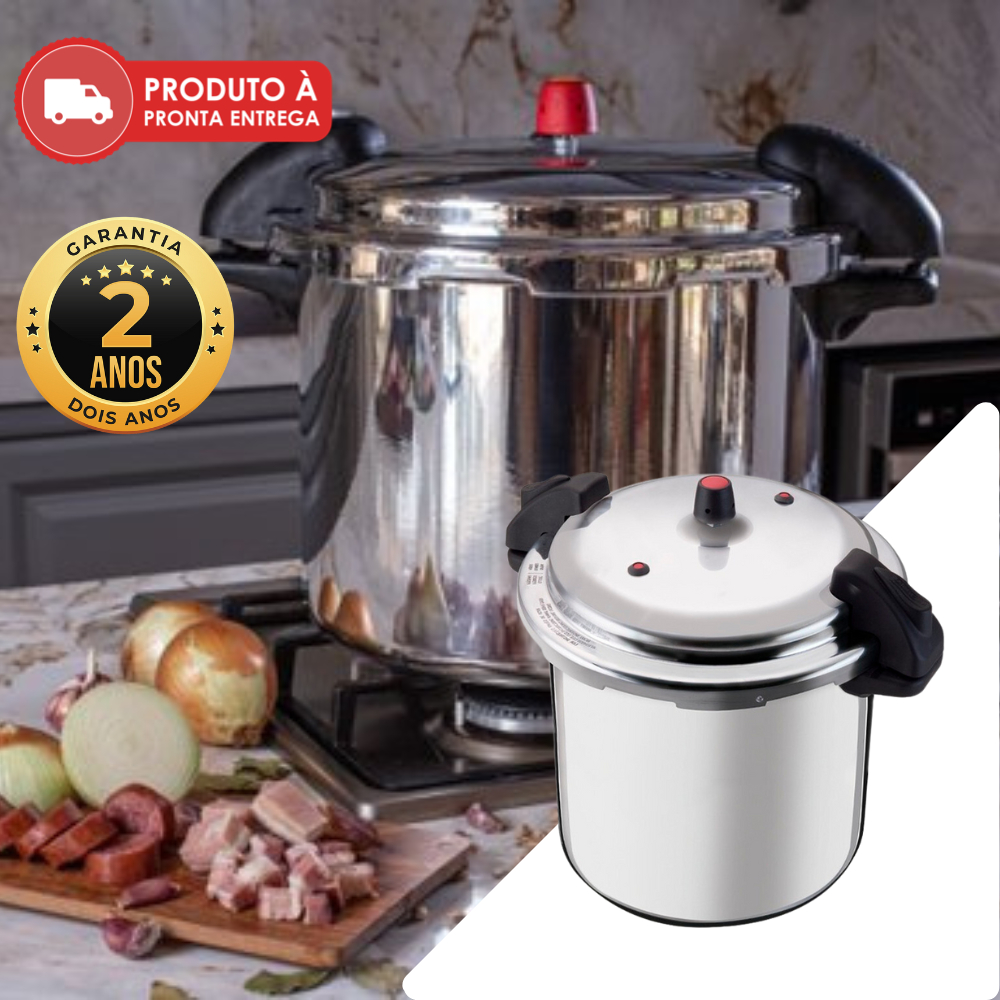 Panela de Pressão com Fechamento Externo Super Segura 20/24 Litros ...