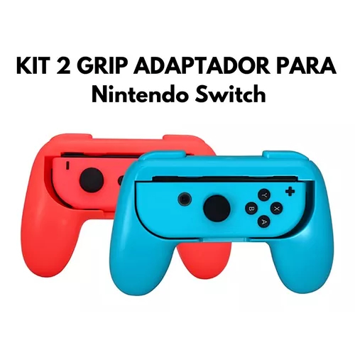 Kit Par Grip Controle Adaptador Suporte Joy-con Nintendo Switch
