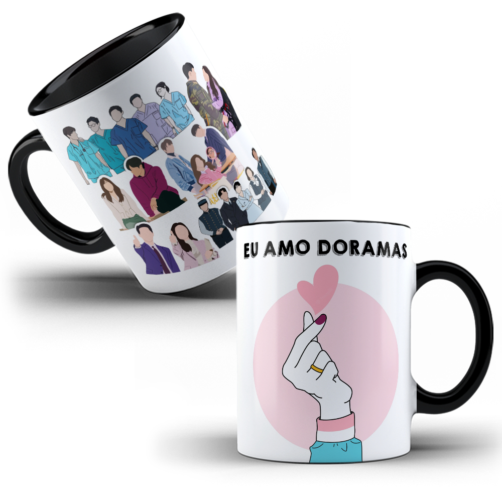 Caneca Personalizada Dorameira - Eu Amo Doramas | Shopee Brasil