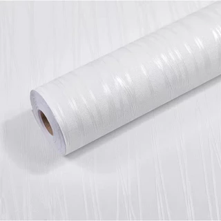Papel de Parede Linha Branco 5 METROS x 45CM Adesivo Autocolante para Sala, Quarto