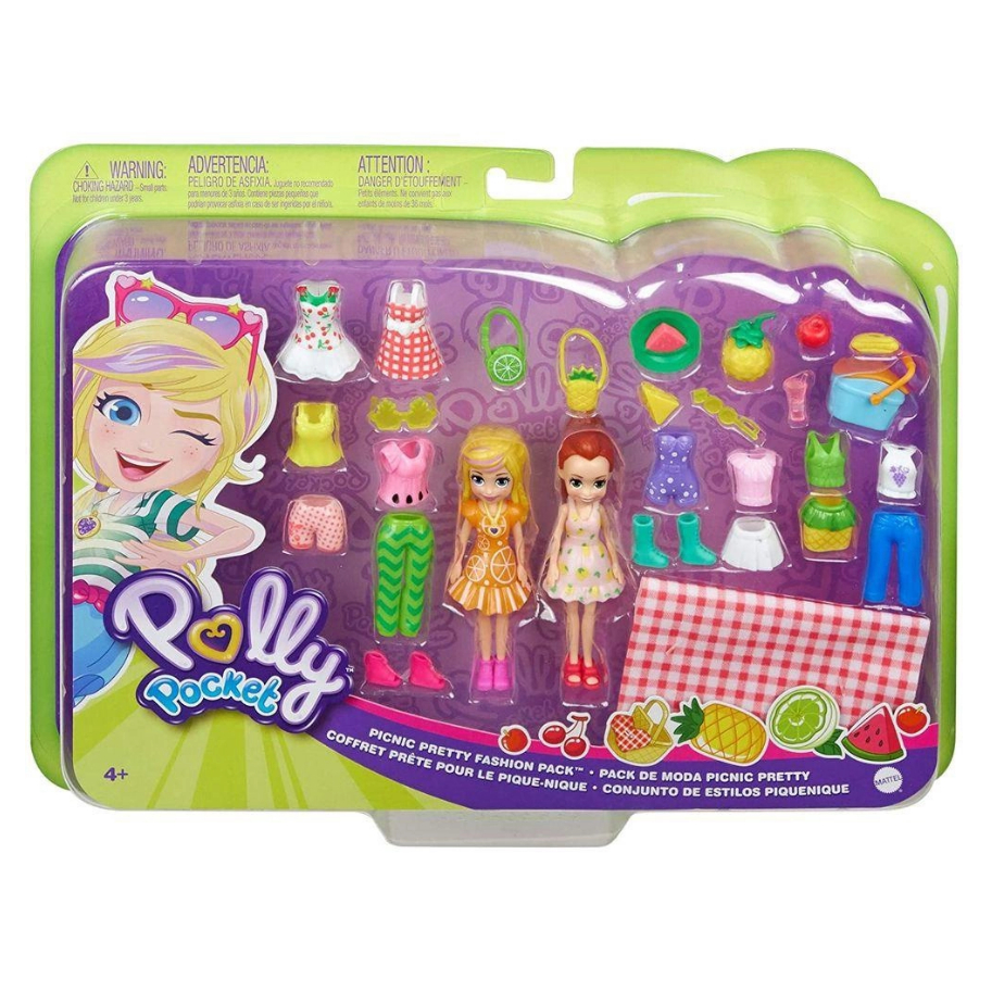 Boneca Polly Pocket - Conjunto de Looks c/19 Peças / Sortido - Mattel