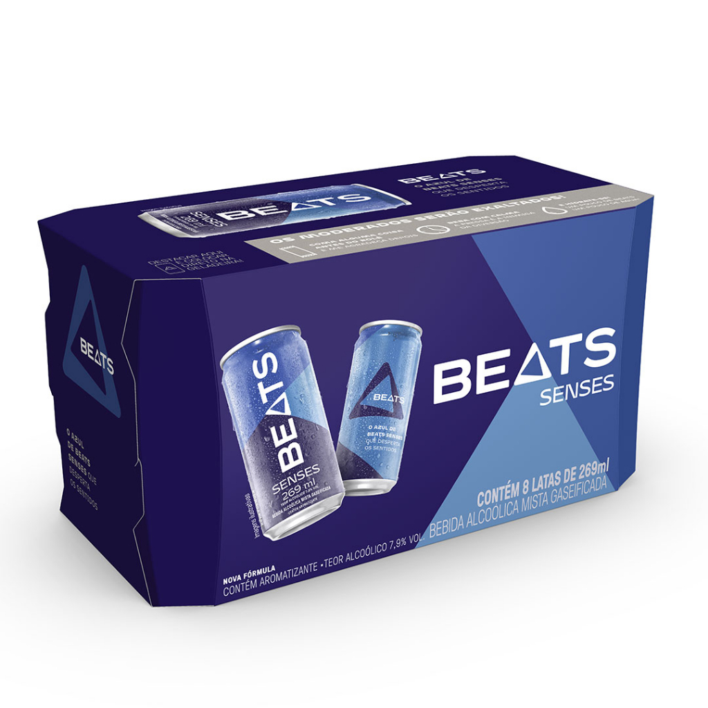 Skol Beats Senses Lata 269 mL (Cx 08 uni.)