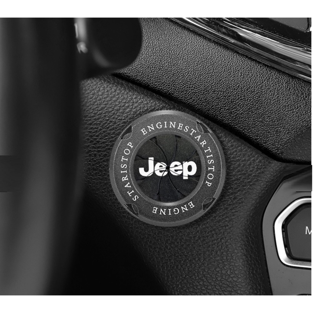 Capa do botao Start Stop Jeep Compass Commander Renegade Cherokee Wrangler Williys