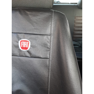 Capa Universal Para Bancos Automotivos Fiat Cor Preta Com Logo