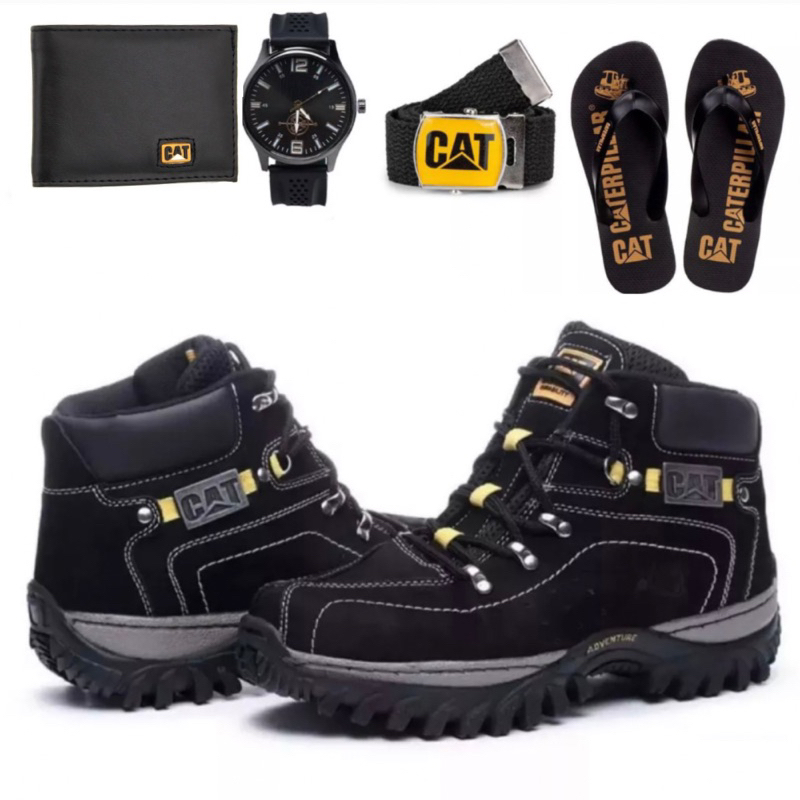 Cat Boot Coturno Adventure Caterpillar Top C/Pvc Liker