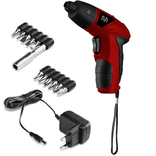 Parafusadeira à Bateria 4,8V com Kit 11 Peças HO031 Bivolt MULTILASER
