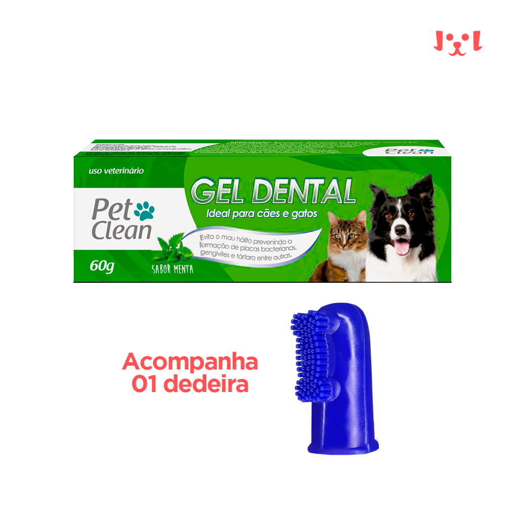 Pasta De Dente Gel Dental Cães Gato Mau Hálito Pet Clean Menta | Shopee ...