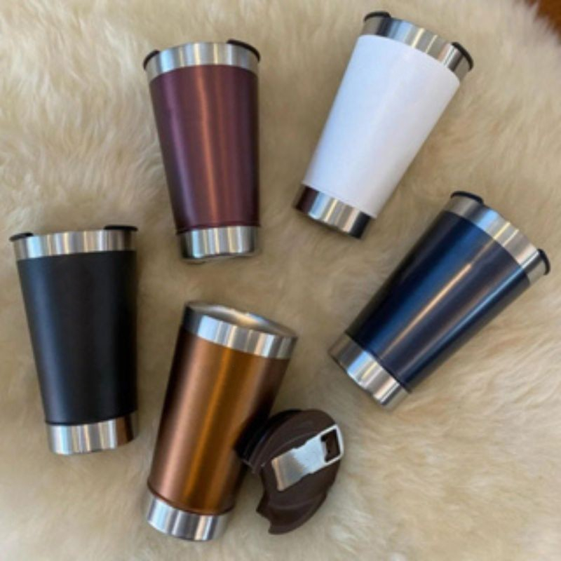 COPO TÉRMICO 473ML COM TAMPA E ABRIDOR garrafa caneca LÍQUIDO