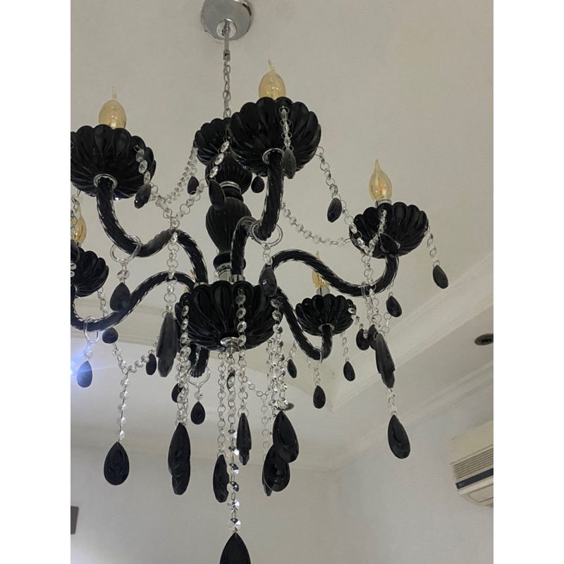 Lustre de Cristal Legítimo K9 6 Braços Transparent