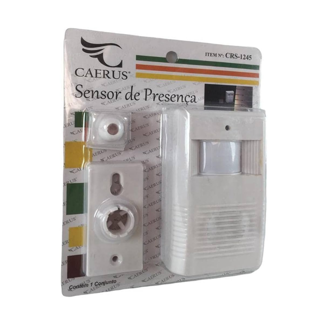 Sensor De Presença Sonoro Sem Fio A Pilha | Shopee Brasil
