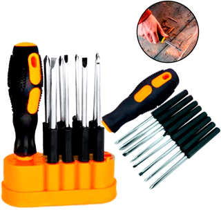 Kit Jogo Chave De Fenda Fenda Phillips 8 Em 1 Peças Profissional Para Uso Geral Com Estojo em Oferta na Shopee