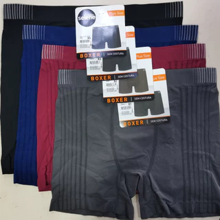 Kit De Cueca Boxer Plus Size Selene Sem Costura Cintura Mais Alto Pernas Mais Compridas Todos Tamanhos Várias Cores As Cores Enviar Aleatoriamente