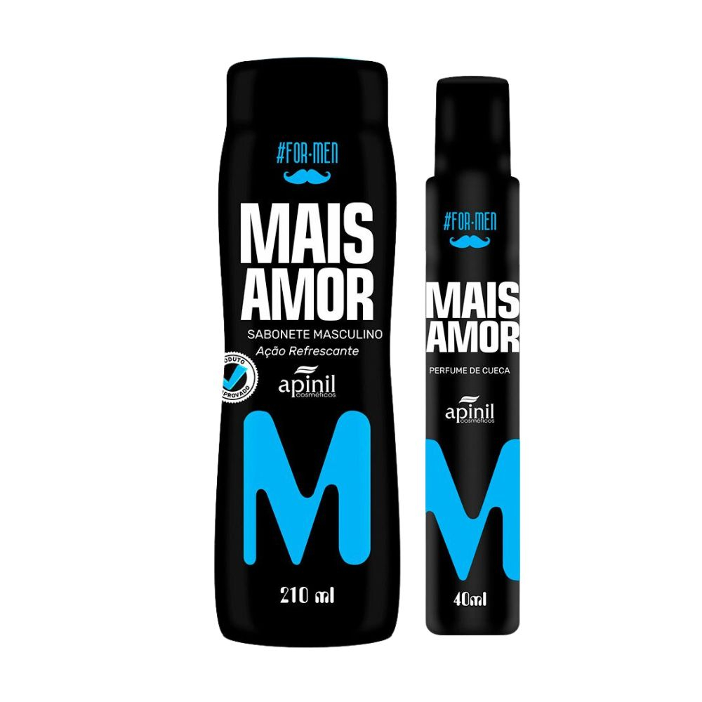 Kit sabonete + Perfume de Cueca MAIS AMOR MASCULINO