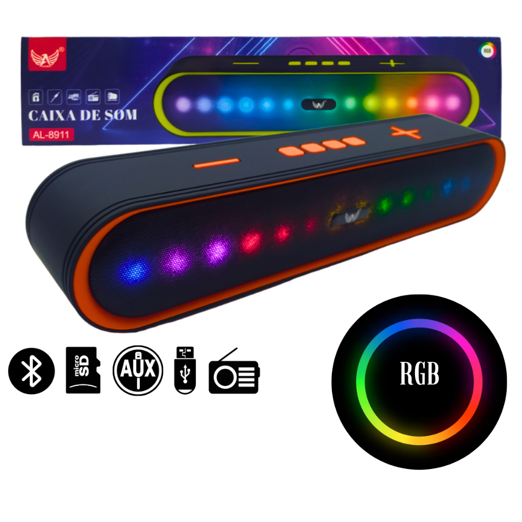 Caixa de som Caixinha Soundbar Gamer Pc notbook Subwoofer Bluetooth