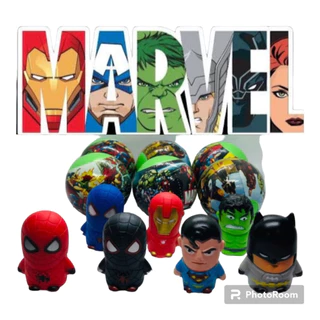 05/12 UN Lembrancinha de festa Super Heróis. Cápsula com miniatura em Formato de Dedoche. Infantil