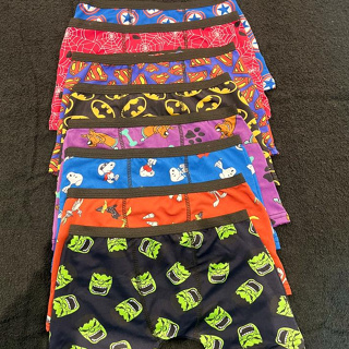 Kit 12 Cuecas Box Boxer Microfibra Estampado INFANTIL - NR