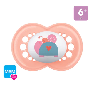 Chupeta MAM Original +6 Meses Bico Silicone Luxo Meninas Estampa Personalizada