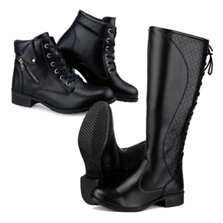 Kit 2 Pares Bota Coturno Feminino Country