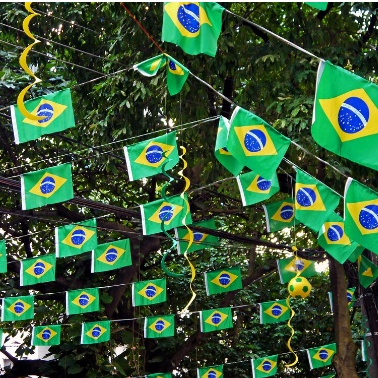 Bandeirinhas Bandeirolas Brasil Copa do Mundo Varal de Bandeira 10M ...