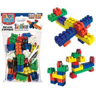 Blocos de Montar 150 Peças Brinquedos Educativos Didatico Infantil