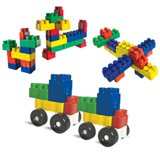 Blocos de Montar 510 Peças Brinquedos Educativos Didatico Infantil Menino e Menina