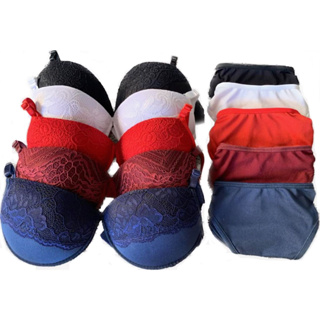Lingerie Kit C/10 conjuntos com renda no bojo