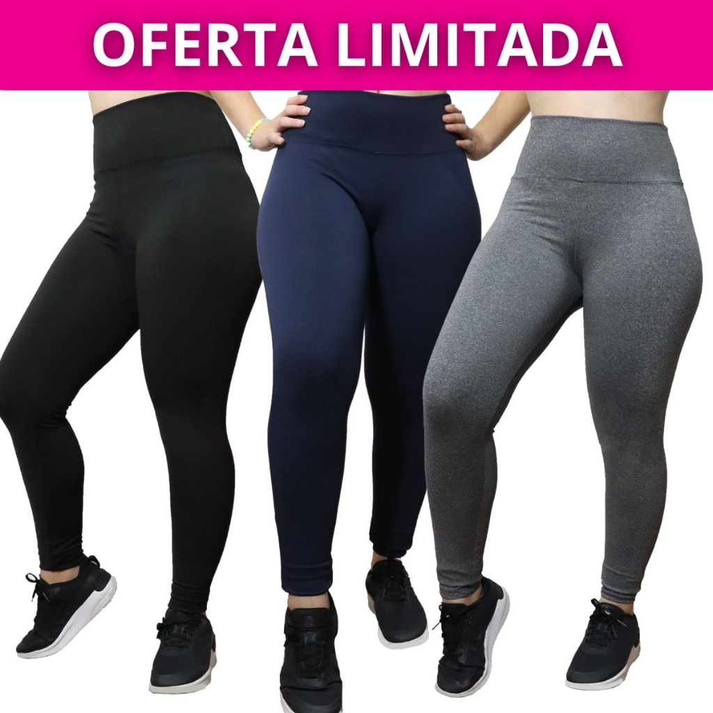 Calça Legging Suplex Fitness Academia Levanta Bumbum Esporte