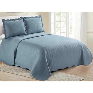 Colcha Matelasse Queen Damask Cores 3pçs Camesa 240x260cm Cobre Leito