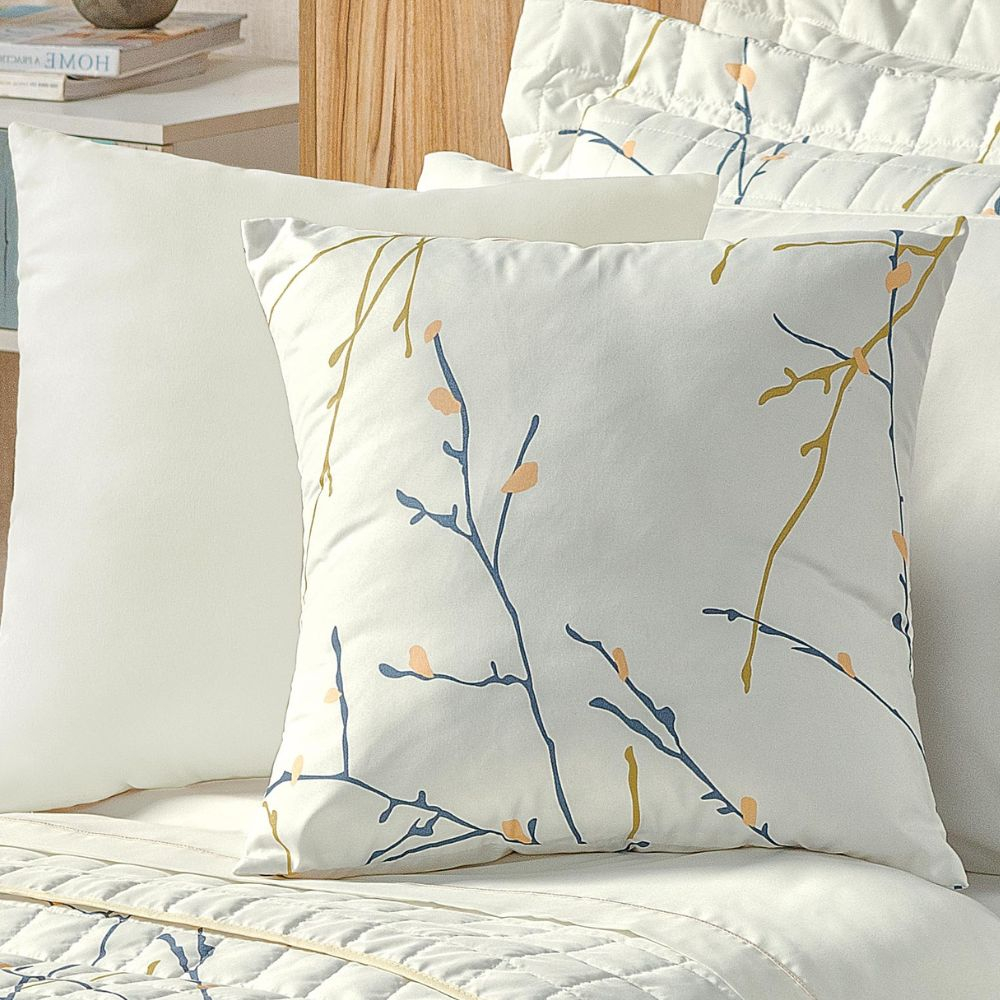 Capa De Almofada Top Line Estampada 1 Peça Microfibra 180 Fios