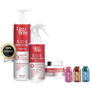 KIT SOS Crescimento e Kit Ampolas Potencializadoras Hidratação Nutrição Reconstrução Crescimento Acelerado Antiqueda Combate Calvicie Trata Alopecia Anticaspa Fortalecimento Capilar Preenchimento de Falhas em Oferta na Shopee