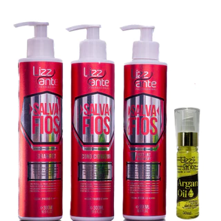 Kit Salva Fios e Finalizador Óleo De Argan Lizz ante Professional em Oferta na Shopee