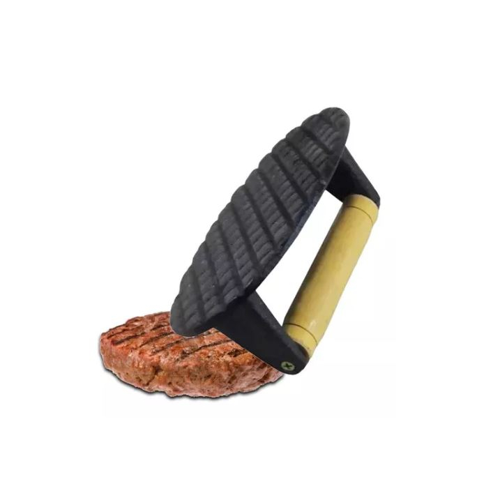 Amassador Prensador De Ferro Fundido Para Bife Carne Rig Fundidos