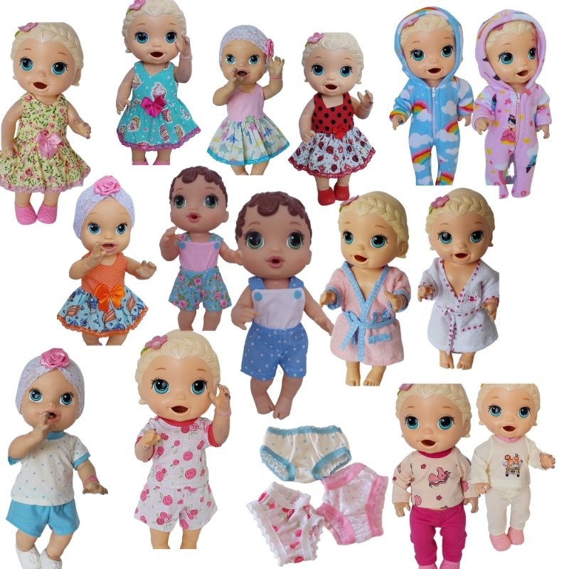 Roupa Bonecas Baby Alive Kit Mix C /22 Roupinhas Variadas( VEJA NA ...