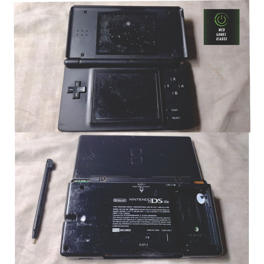 Nintendo Ds Lite Com Defeito Leia A Descrição