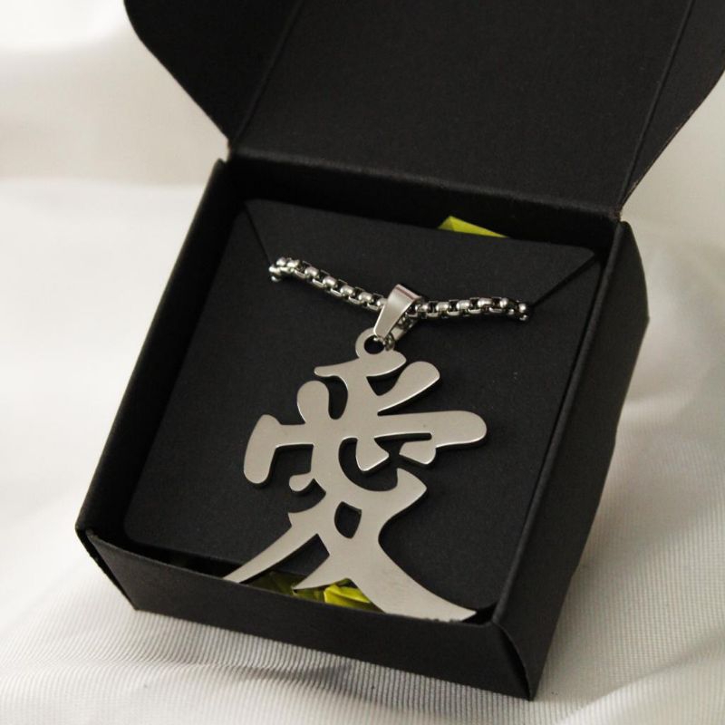 collar de naruto gaara love kanji símbolo colgante sasuke itachi