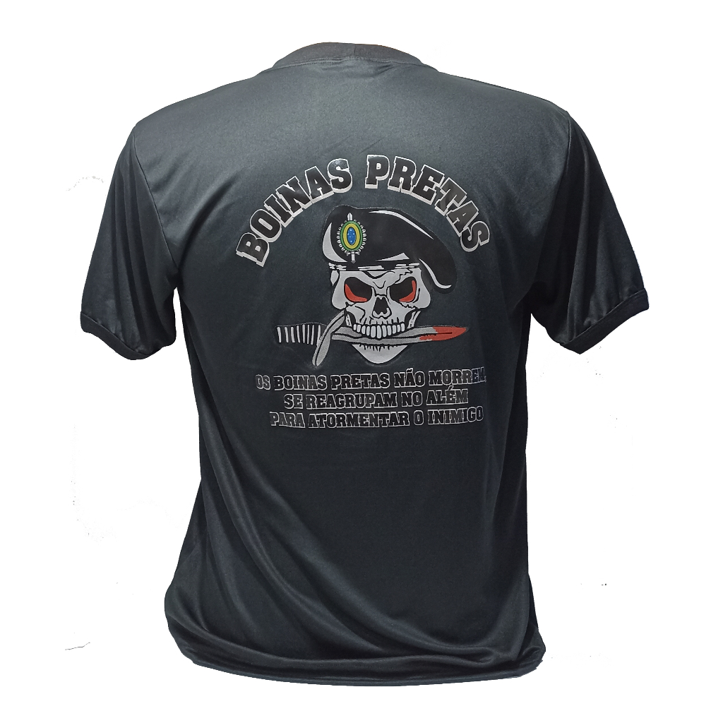 Camiseta Masculina Boinas Pretas Exercito