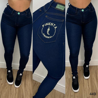 calça jeans sal e pimenta oficial com lycra