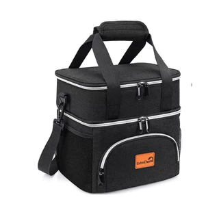 Lancheira Isolada Expansível Com Dupla Camada Influenciadora/Saco Tote/Alimento Super Grande Capacidade Multineos