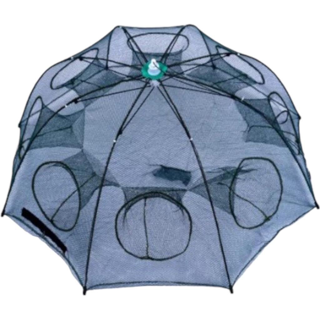 Covo De Pesca Rede Armadilha Retrátil Guarda Chuva Isca Viva Lambari Camarão e Outros