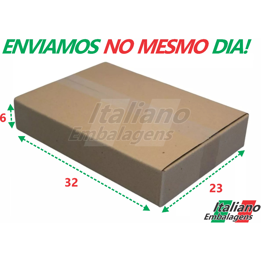 Caixa De Papelão 32x23x6cm Para Correio, Sedex E-commerce