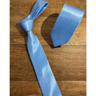 Kit 8 Gravatas Azul Serenity Para Padrinhos Alto Padrão Semi Slim