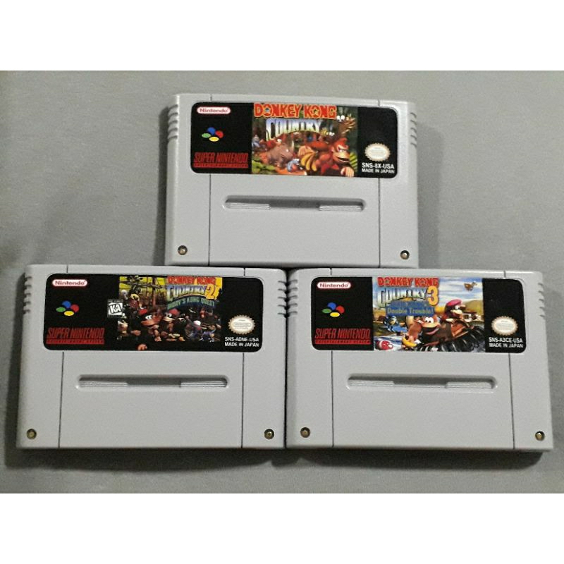 Donkey kong Country 1/2/3 P/SNES/SfC Gravando Aproveite!!!