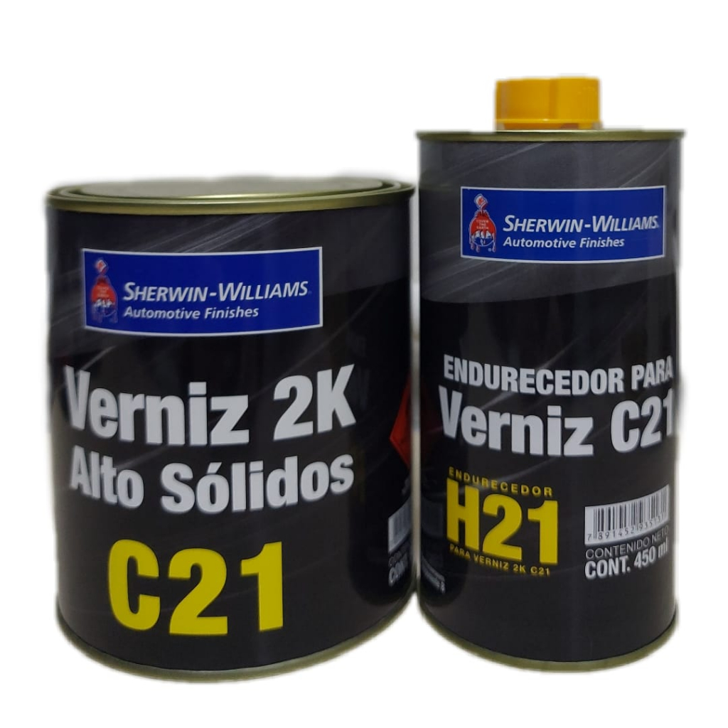 Verniz Automotivo 2K C21 2:1 900ml + catalisador H21 450ml Lazzuril ...