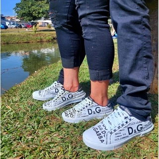 TÊNIS FEMININO SAPATÊNIS MASCULINO BRANCO CASUAL CONFORTÁVEL 04