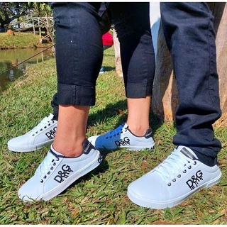 SAPATENIS DOLCE GABBANA TENIS D&G BRANCO / PRETO UNISSEX MODA 2023